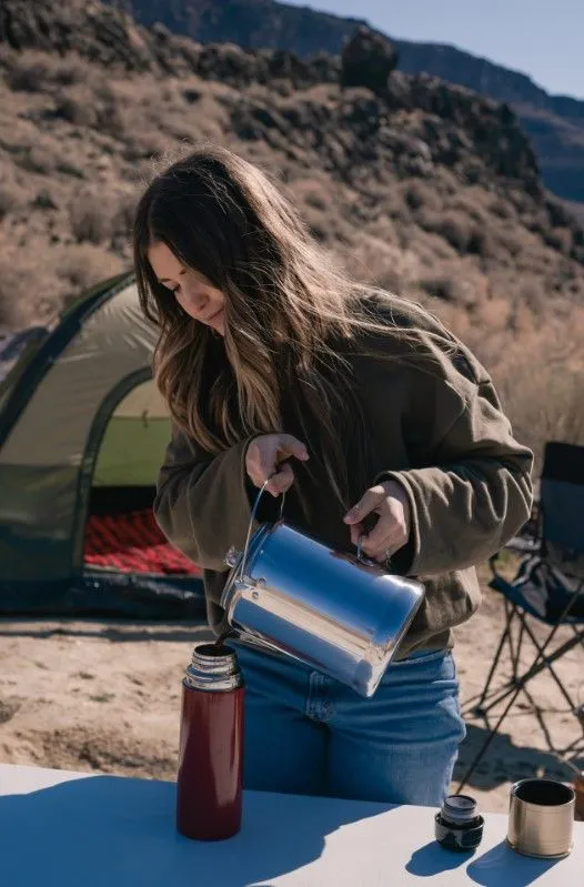 ALUMINUM PERCOLATOR COFFEE POT
